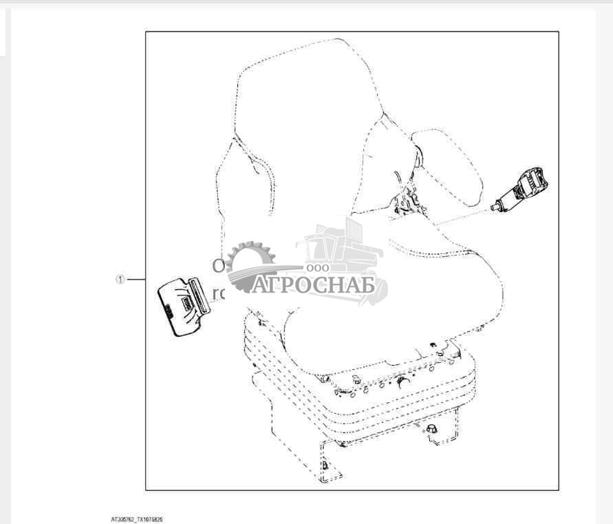 Ремень безопасности (шир. 3 дюйма) 